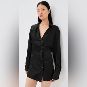 Alice + Olivia Black Shirt Dress Tunic